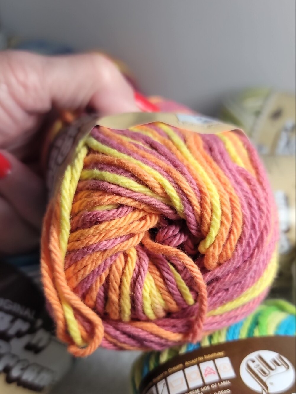 Lion Brand/ Lily Cotton Multicolor Yarn - 17 Balls - NWT - Picture 10 of 16